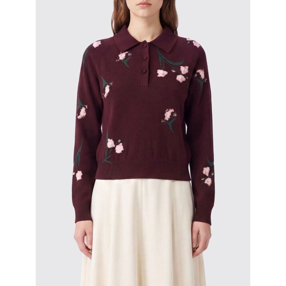 Erdem Polo Shirt Woman Burgundy